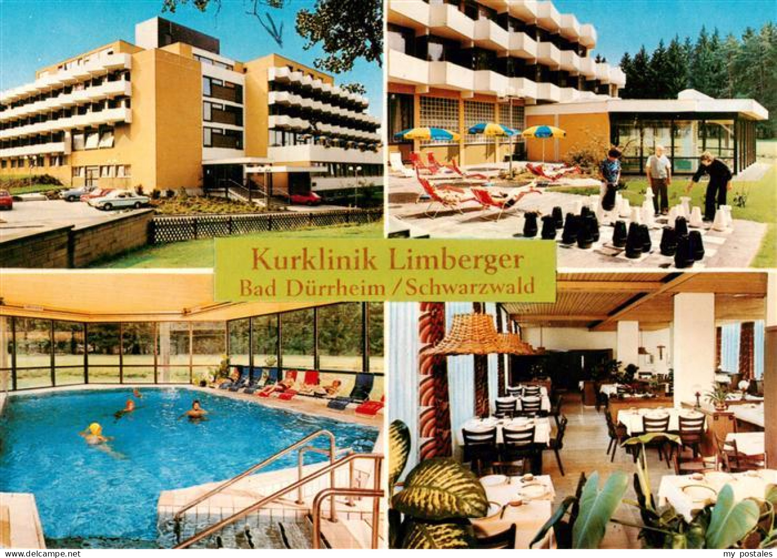 73927324 Bad_Duerrheim Kurklinik Limberger Hallenbad Gartenschach Gastraum - Bad Dürrheim