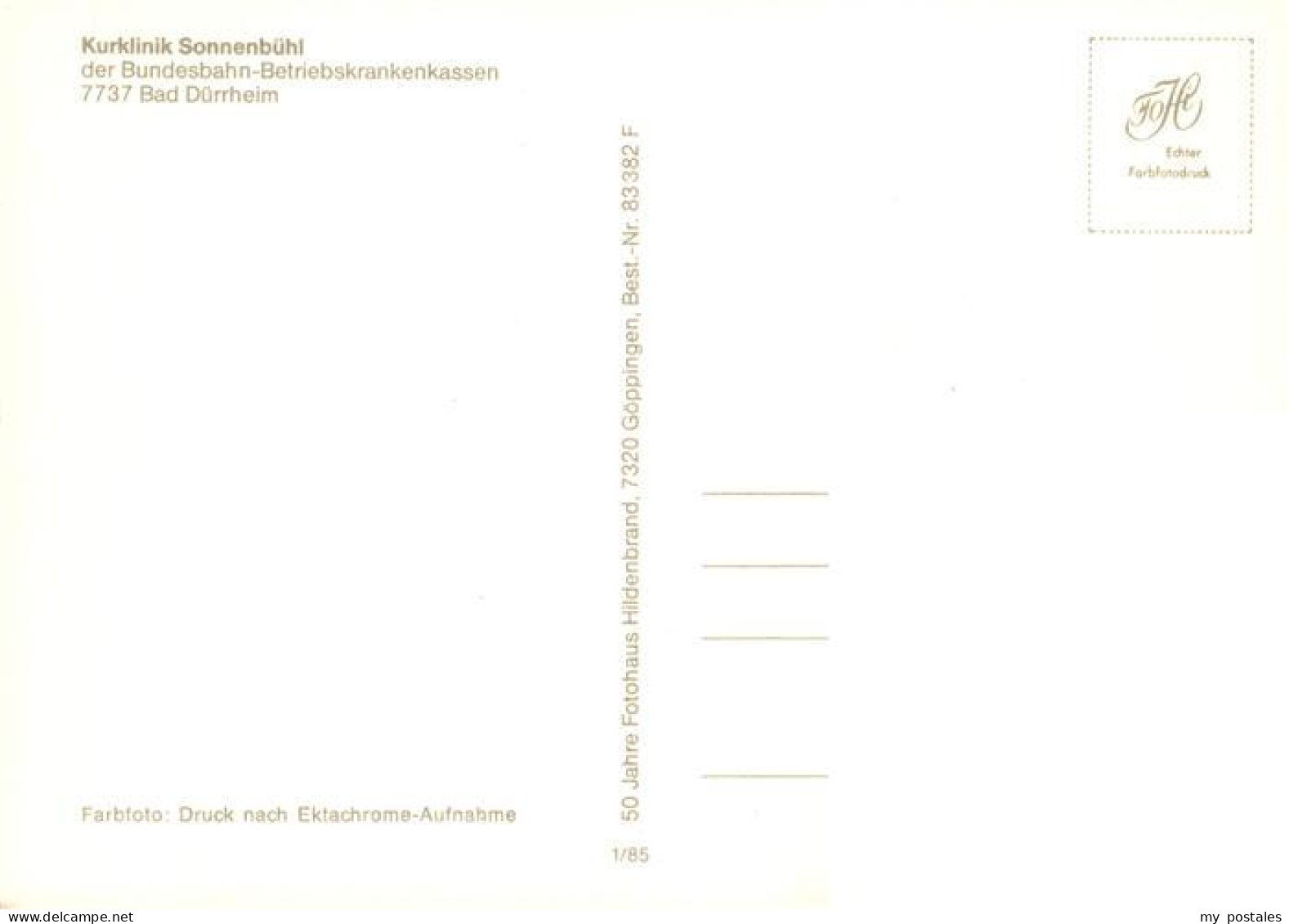 73927314 Bad_Duerrheim Kurklinik Sonnenbuehl - Bad Duerrheim