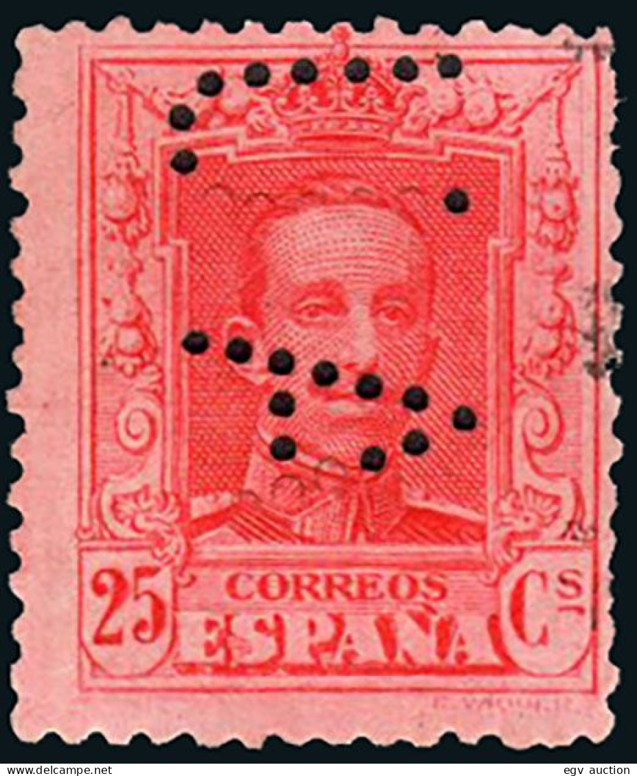 Madrid - Perforado - Edi O 317 - "AU" (Agustín Ungría - Banca) - Used Stamps