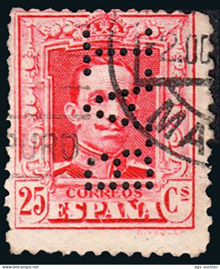 Madrid - Perforado - Edi O 317 - "B.A.T" (Banco) - Oblitérés