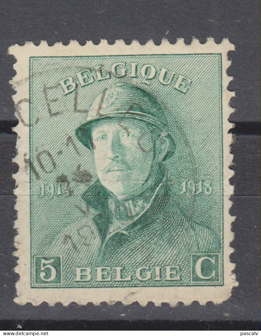 COB 167 Oblitération Centrale BONCELLES - 1919-1920 Albert Met Helm