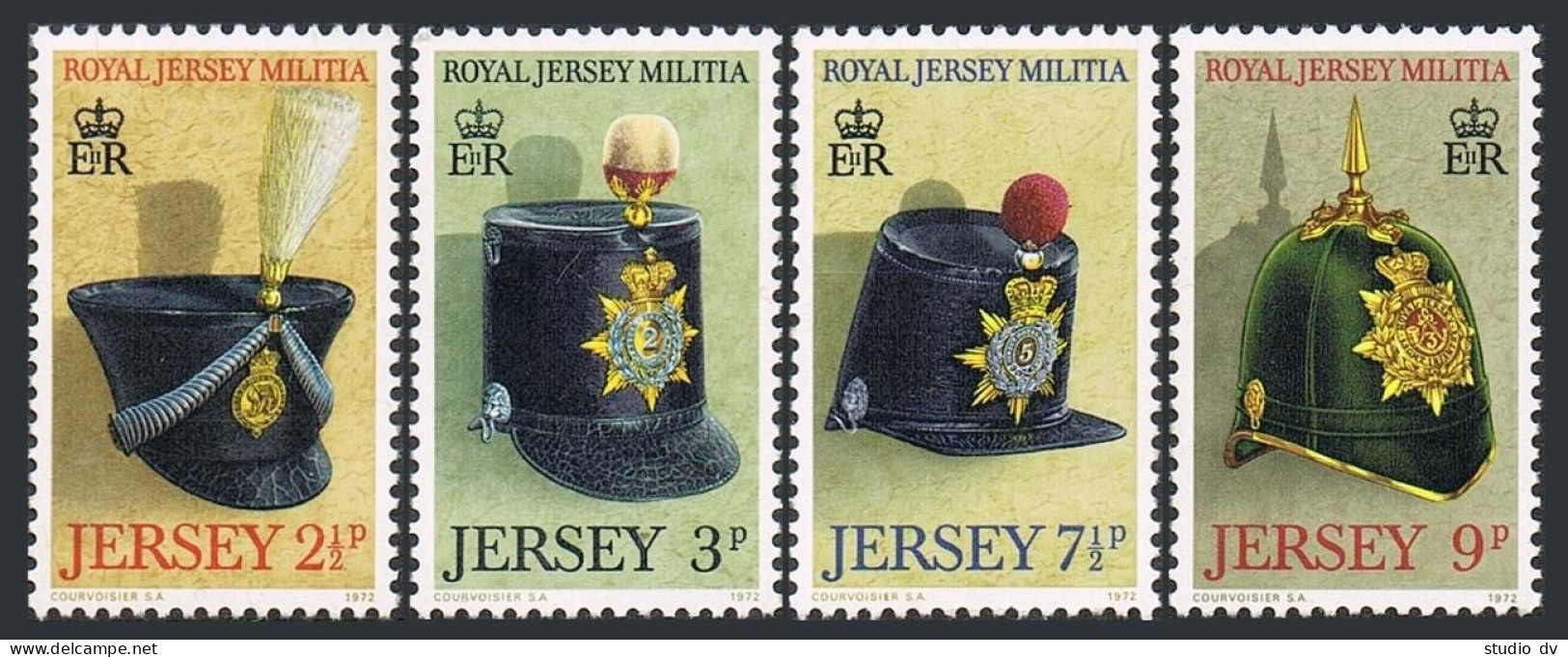 Jersey 69-72,MNH.Michel 69-72. Royal Jersey Militia Shakes,1972. - Jersey