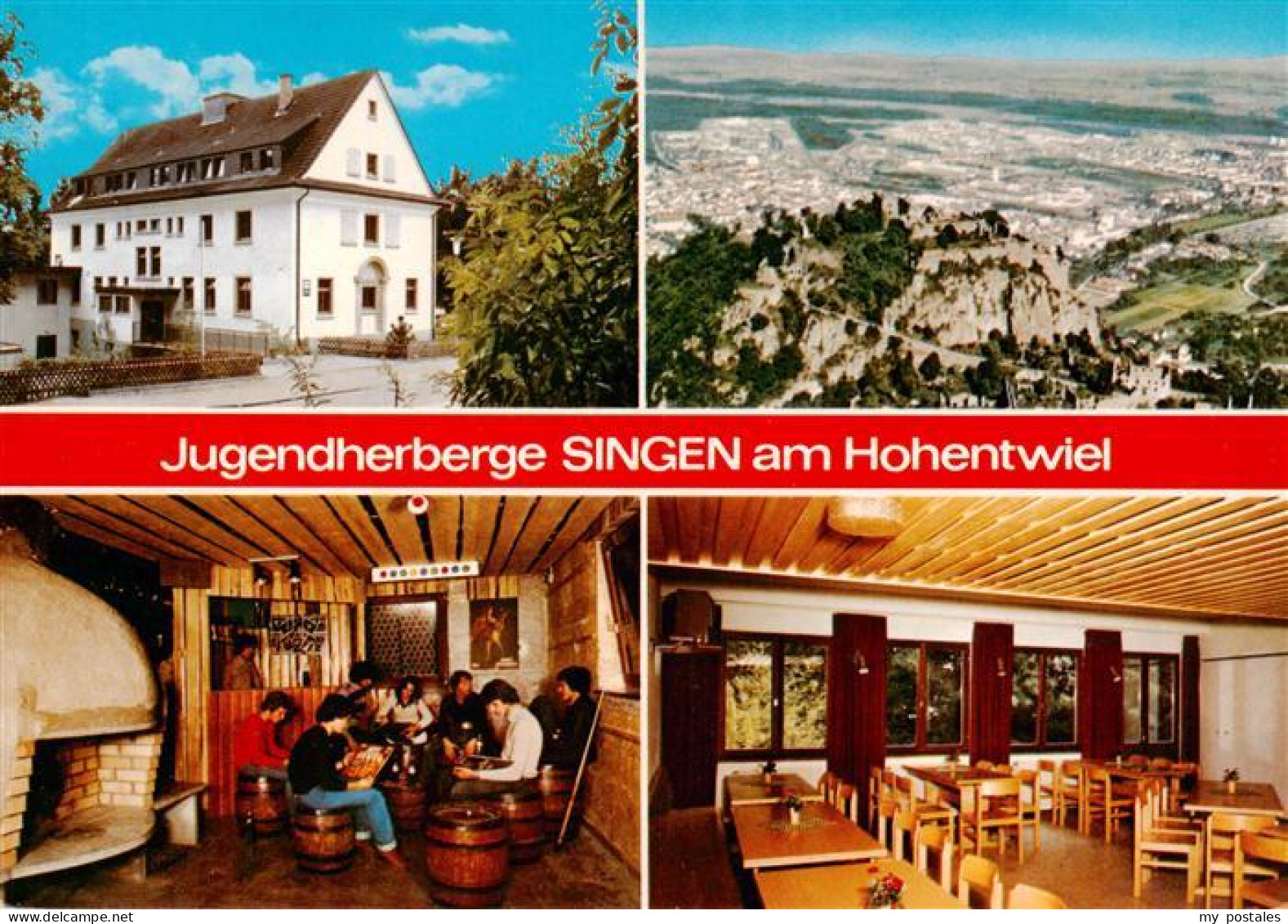 73927231 Singen_Hohentwiel Jugendherberge Fliegeraufnahme Gastraeume - Singen A. Hohentwiel