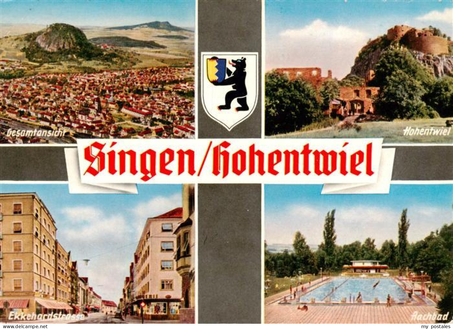 73927227 Singen_Hohentwiel Panorama Mit Hohenkraehen Und Hohentwiel Aachbad Ekke - Singen A. Hohentwiel