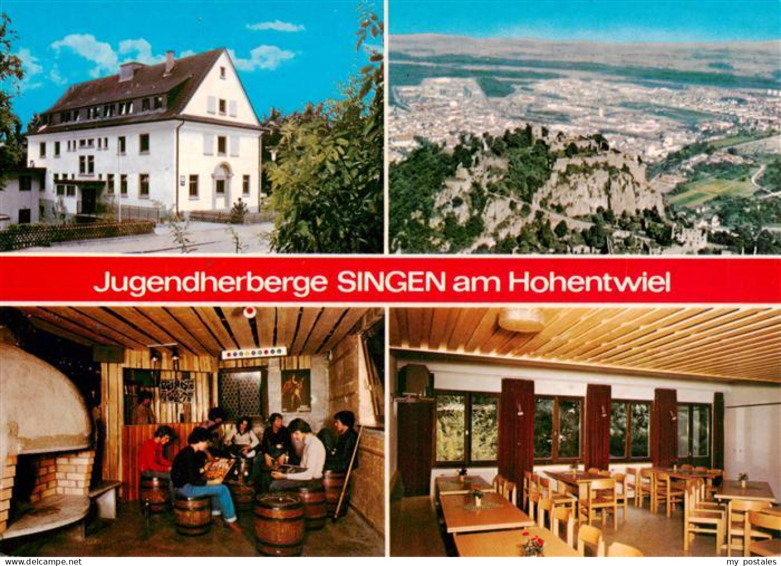 73927225 Singen_Hohentwiel Jugendherberge Fliegeraufnahme Gastraeume - Singen A. Hohentwiel