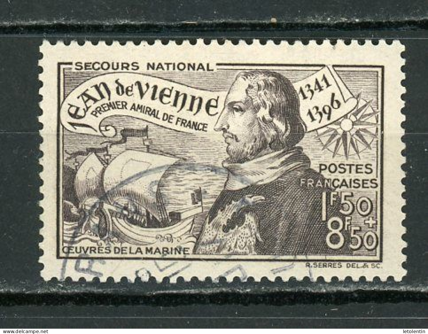FRANCE - JEAN DE VIENNE - N° Yvert 544 Obli. - Used Stamps