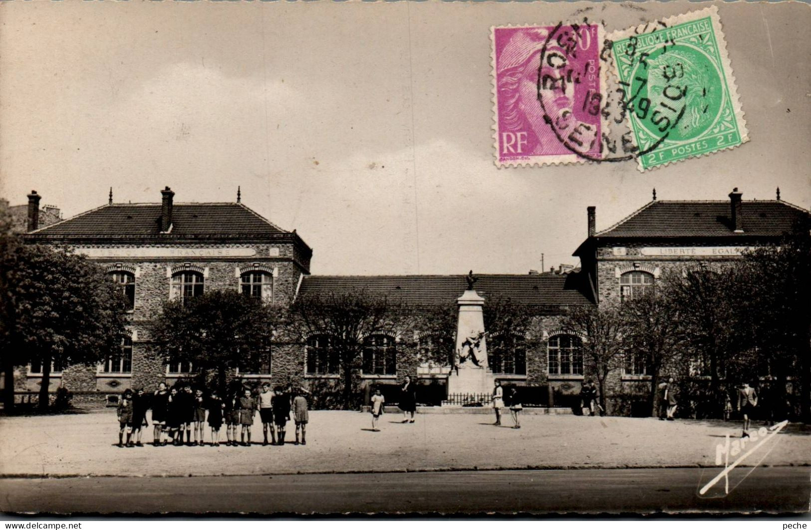 N°789 W -cpsm Rosny Sous Bois -école Des Garçons- - Rosny Sous Bois