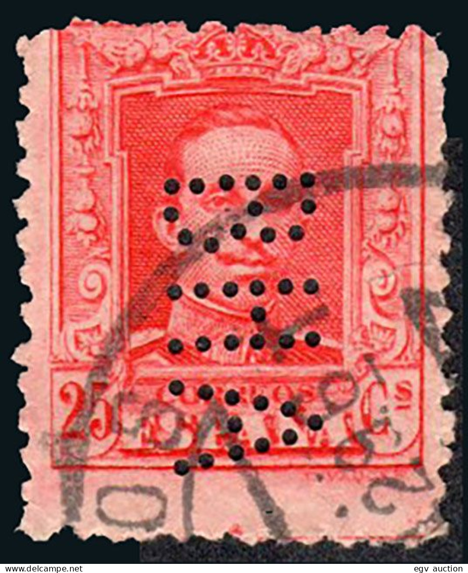 Madrid - Perforado - Edi O 317 - "BHA" Grande (Banco) - Oblitérés