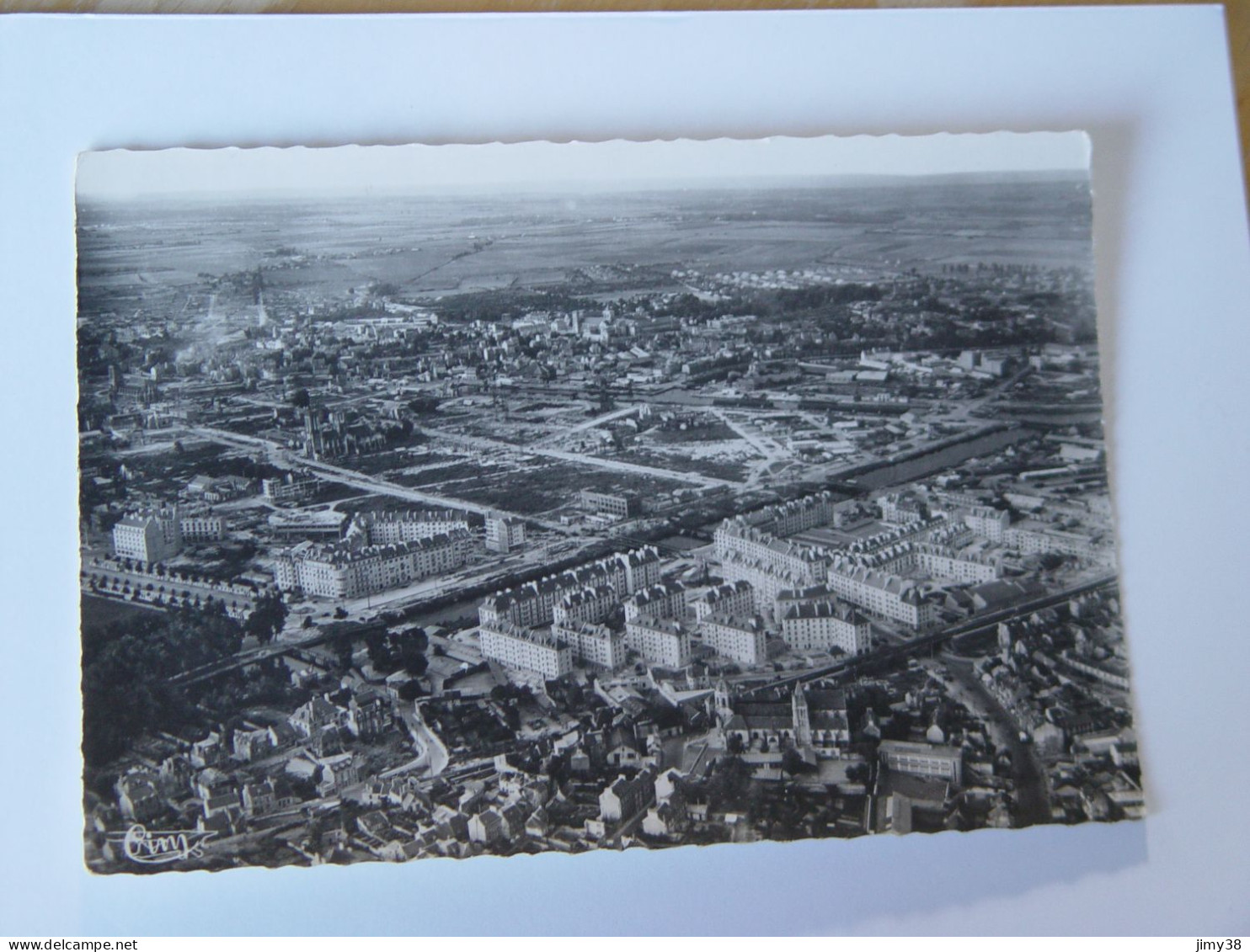 CALVADOS-8- VUE AERIENNE SUR VAUCELLES  ED COMBIER - Caen