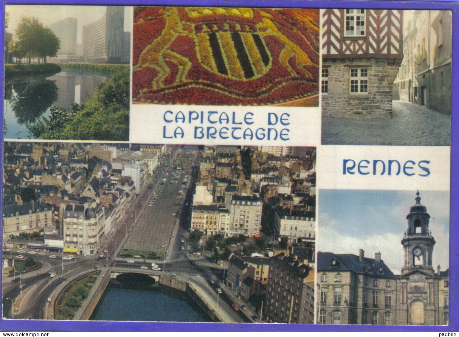 Carte Postale 35. Rennes  Capitale De La Bretagne   Très Beau Plan - Rennes