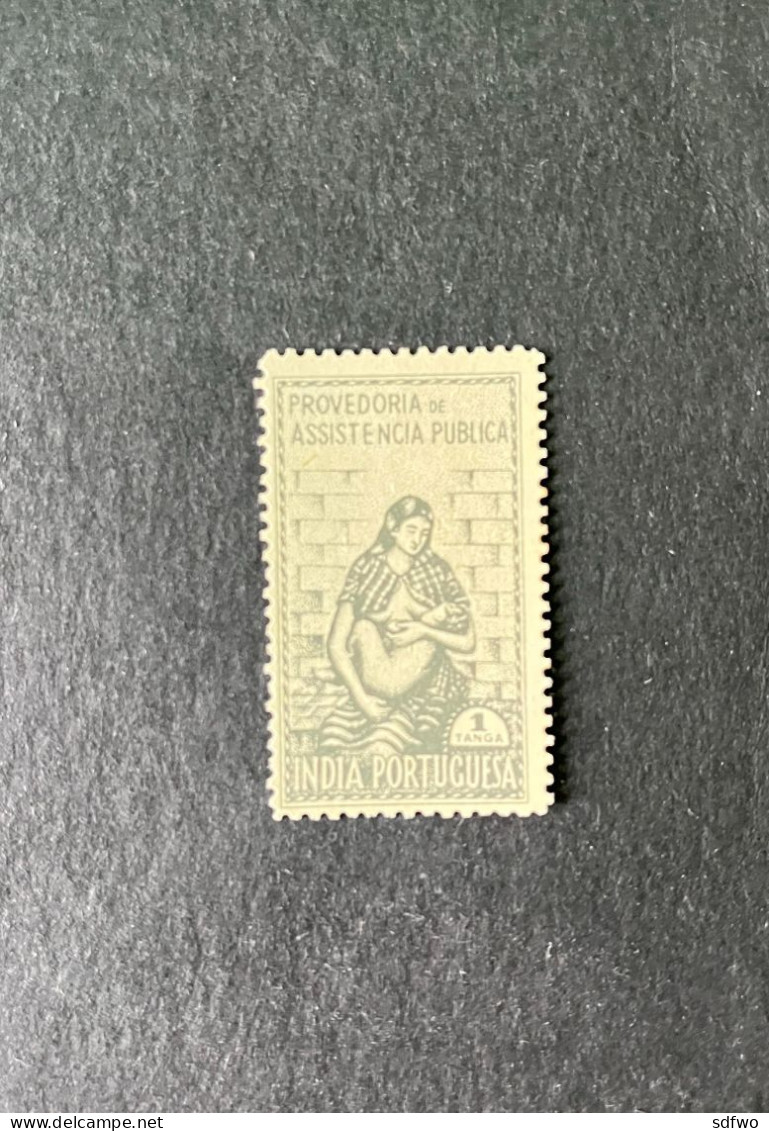 (T3) Portuguese India - 1952 Postal Tax 1 Tg - Af. IP 10 - MH - India Portoghese