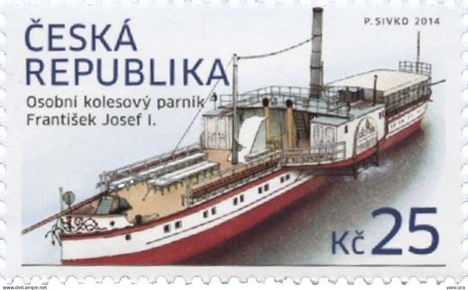 ** 811 Czech Republic Wheel Steamboat Franz Joseph I 2014 - Unused Stamps