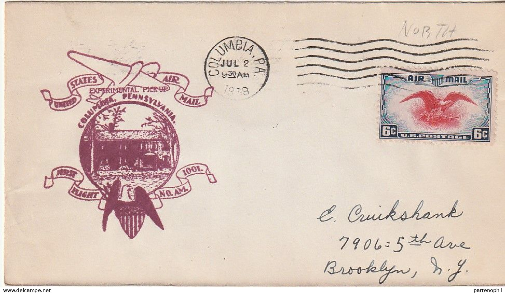 USA United States 1939 -  Postgeschichte - Storia Postale - Histoire Postale - Cartas & Documentos