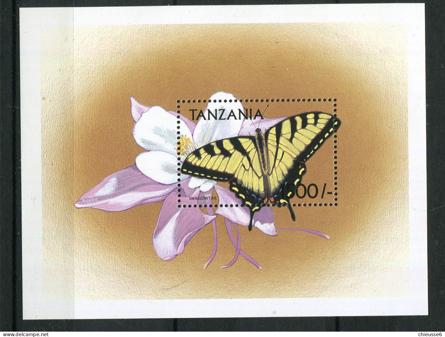 Tanzanie ** Bloc 465M - Papillon Sur Fleur - Tansania (1964-...)