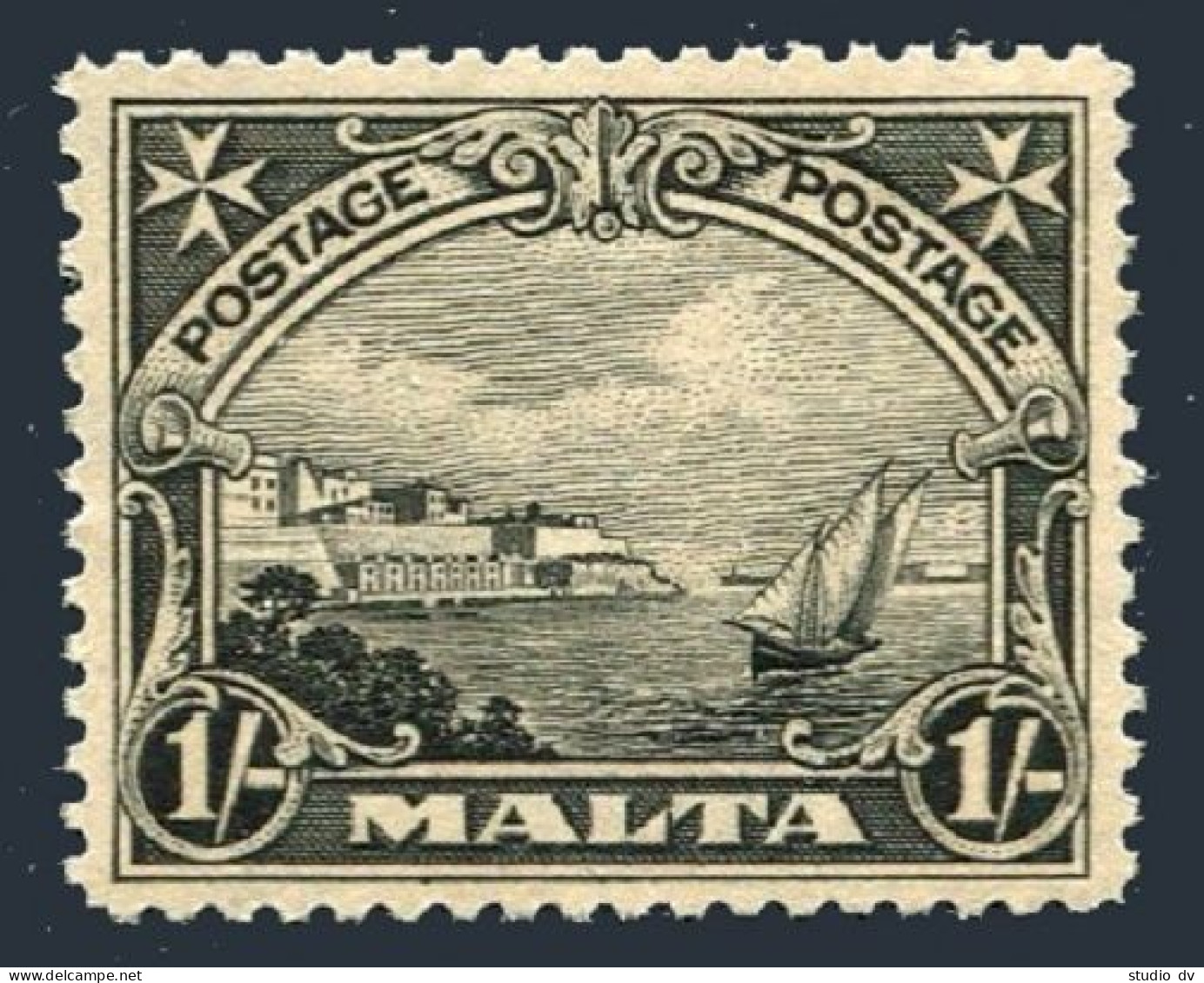 Malta 141, MNH. Michel 125. Valletta Harbor, 1926. - Malta