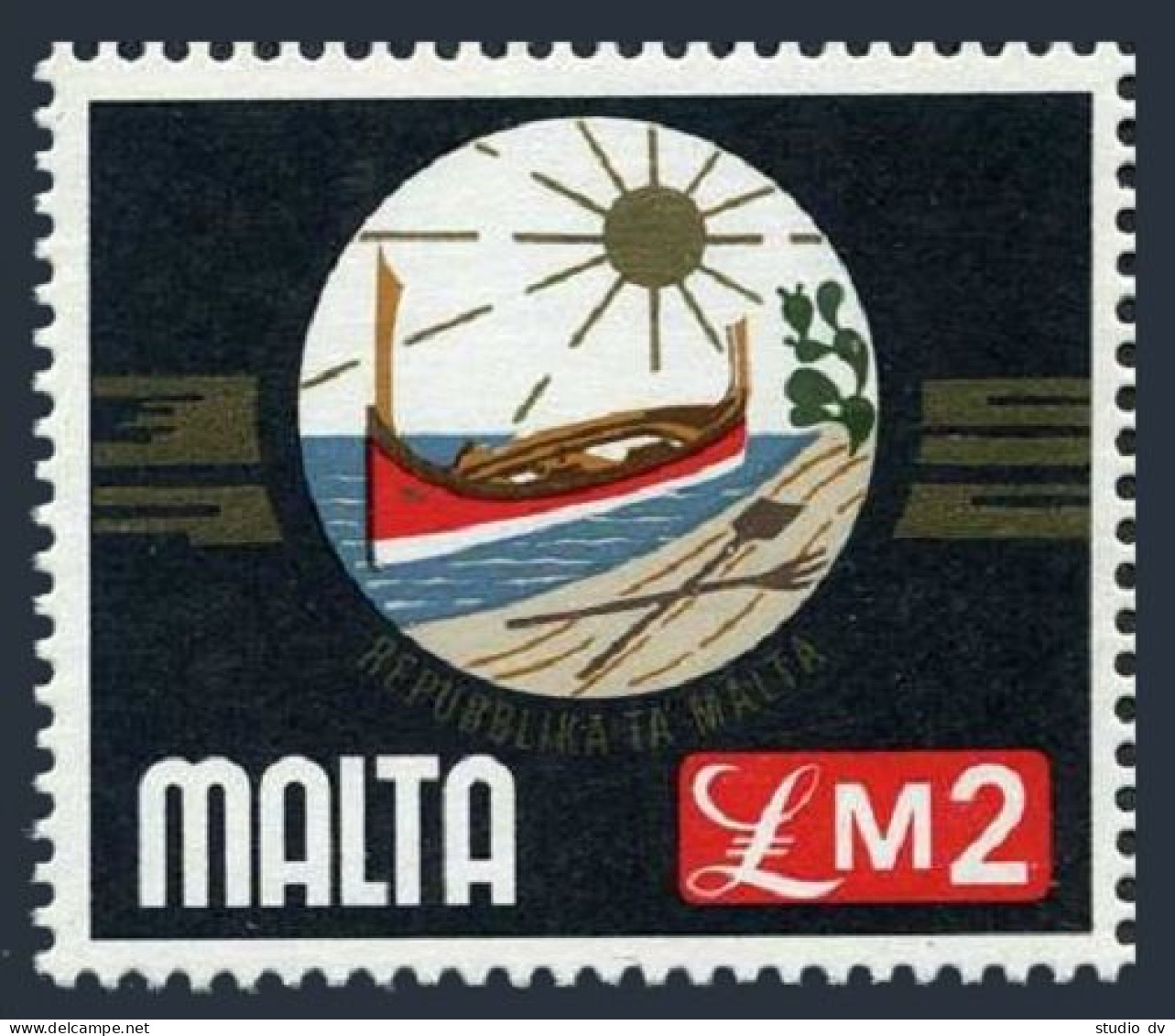 Malta 504,MNH.Michel 524. Definitive 1976.Republic Coat Of Arms. - Malte