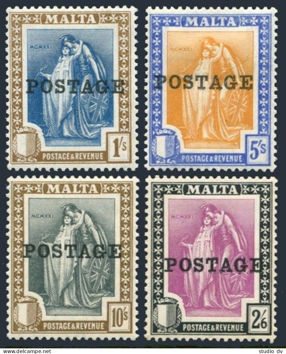 Malta 125,127-129,lightly Hinged.Mi 110,112-114. Allegory Britannia-Malta,1926. - Malte