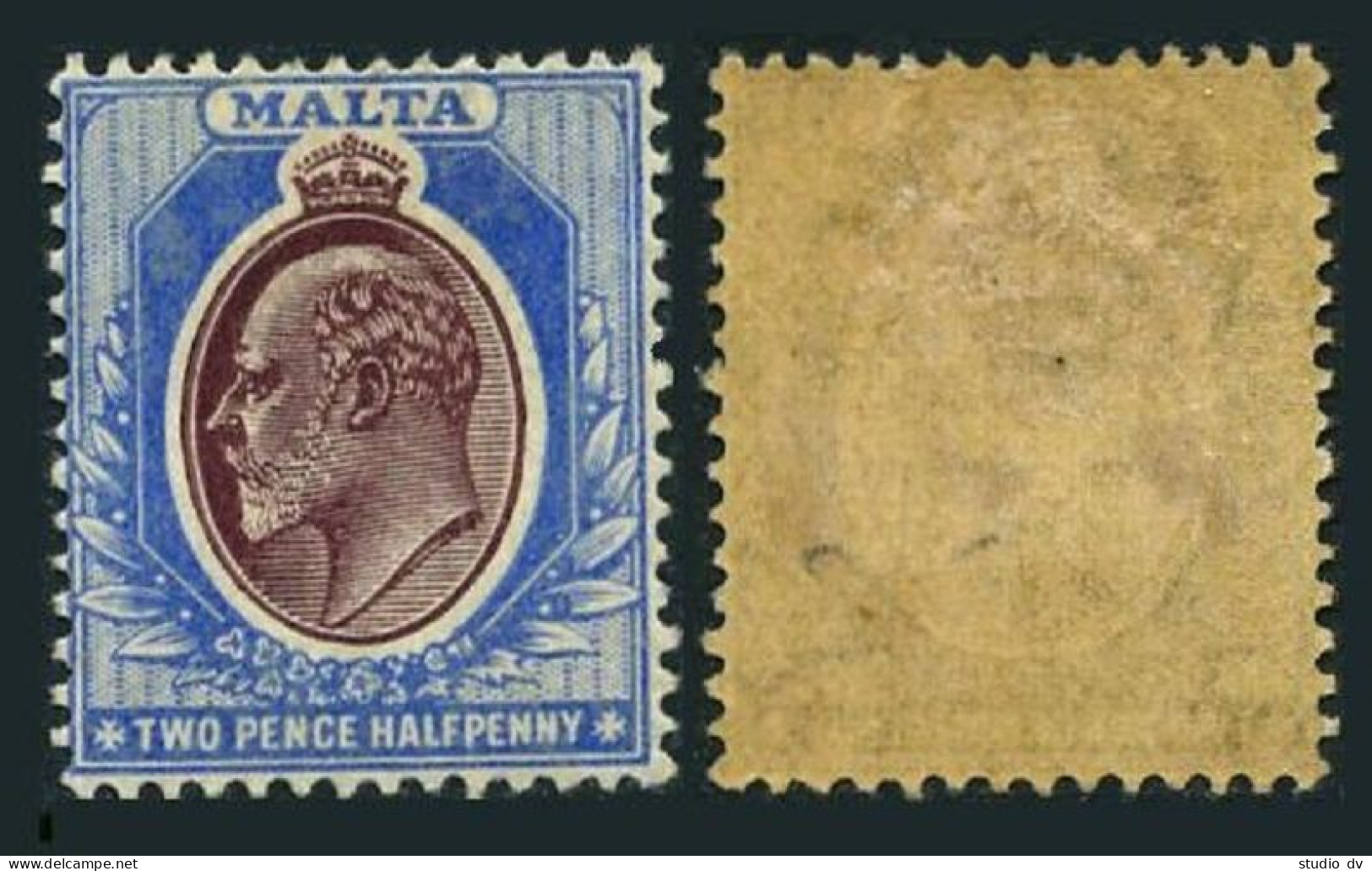 Malta 35,hinged.Michel 28. Definitive 1904.King Edward VII. - Malta