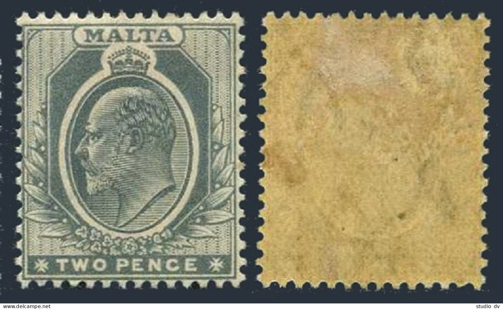 Malta 34,hinged.Michel 34. Definitive 1911.King Edward VII. - Malta