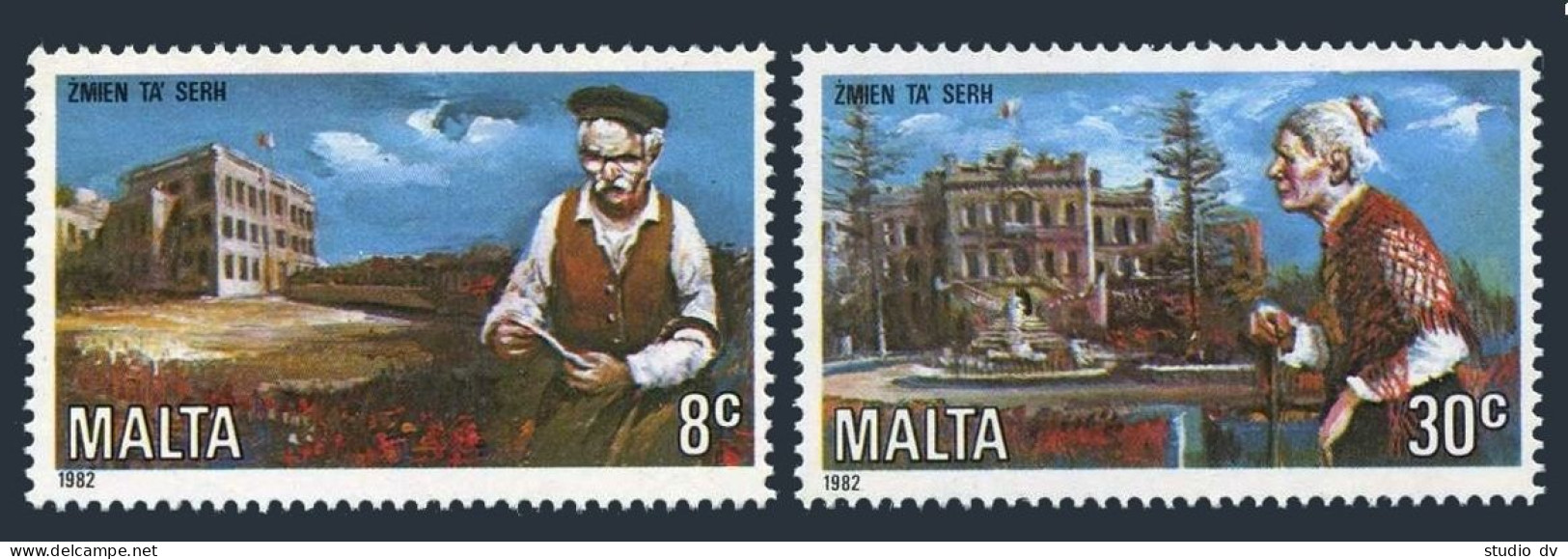 Malta 612-613,MNH.Michel 659-660. Home For The Elderly,Hospital,1982. - Malta