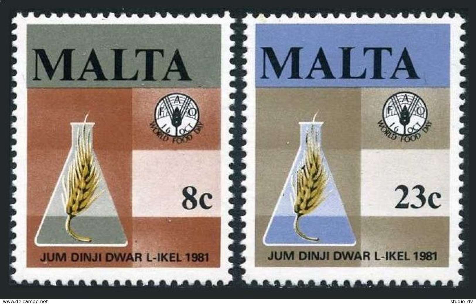 Malta 590-591,MNH.Michel 634-635. FAO 1981.Food Day. - Malte