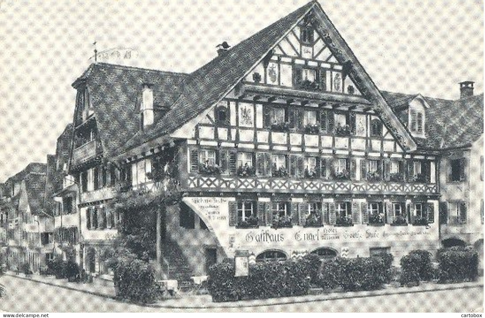 Küssnacht A / Rigi, Hotel Engel          (het Zichtbare Raster Is Veroorzaakt Door Het Scannen; De Afbeelding Is Helder) - Küssnacht