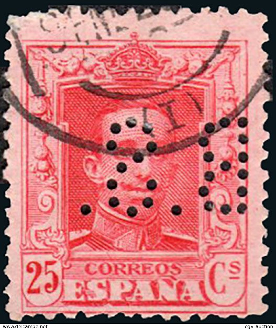 Madrid - Perforado - Edi O 317 - "B.S." (Banco Sainz) - Oblitérés