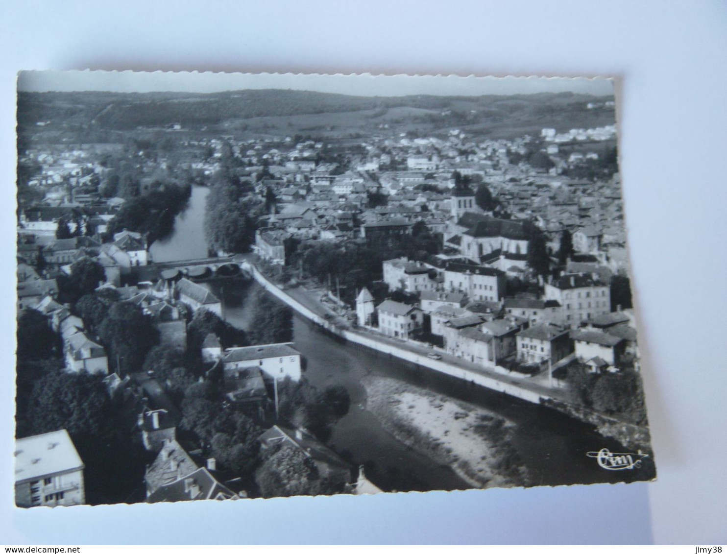 LOT-FIGEAC-216-15-VUE PANORAMIQUE SUR LE CELE ED COMBIER - Figeac