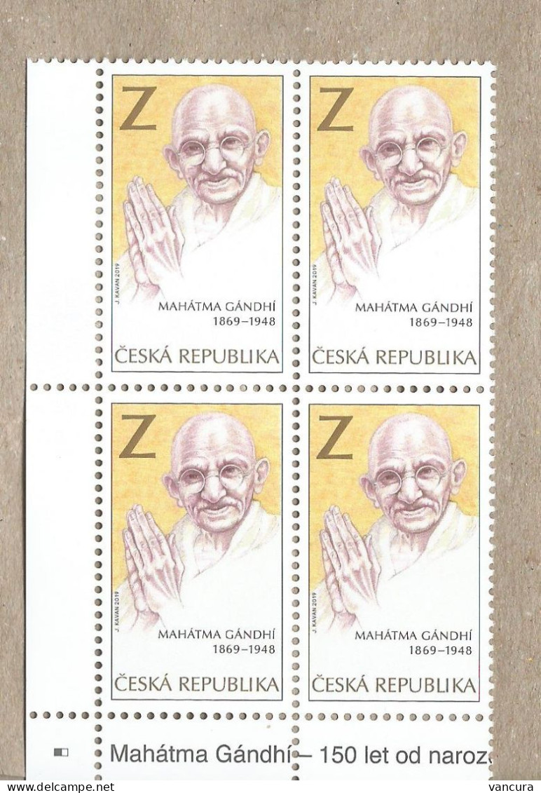 ** 1037 Czech Republic Mahatma Gandhi 2019 - Unused Stamps