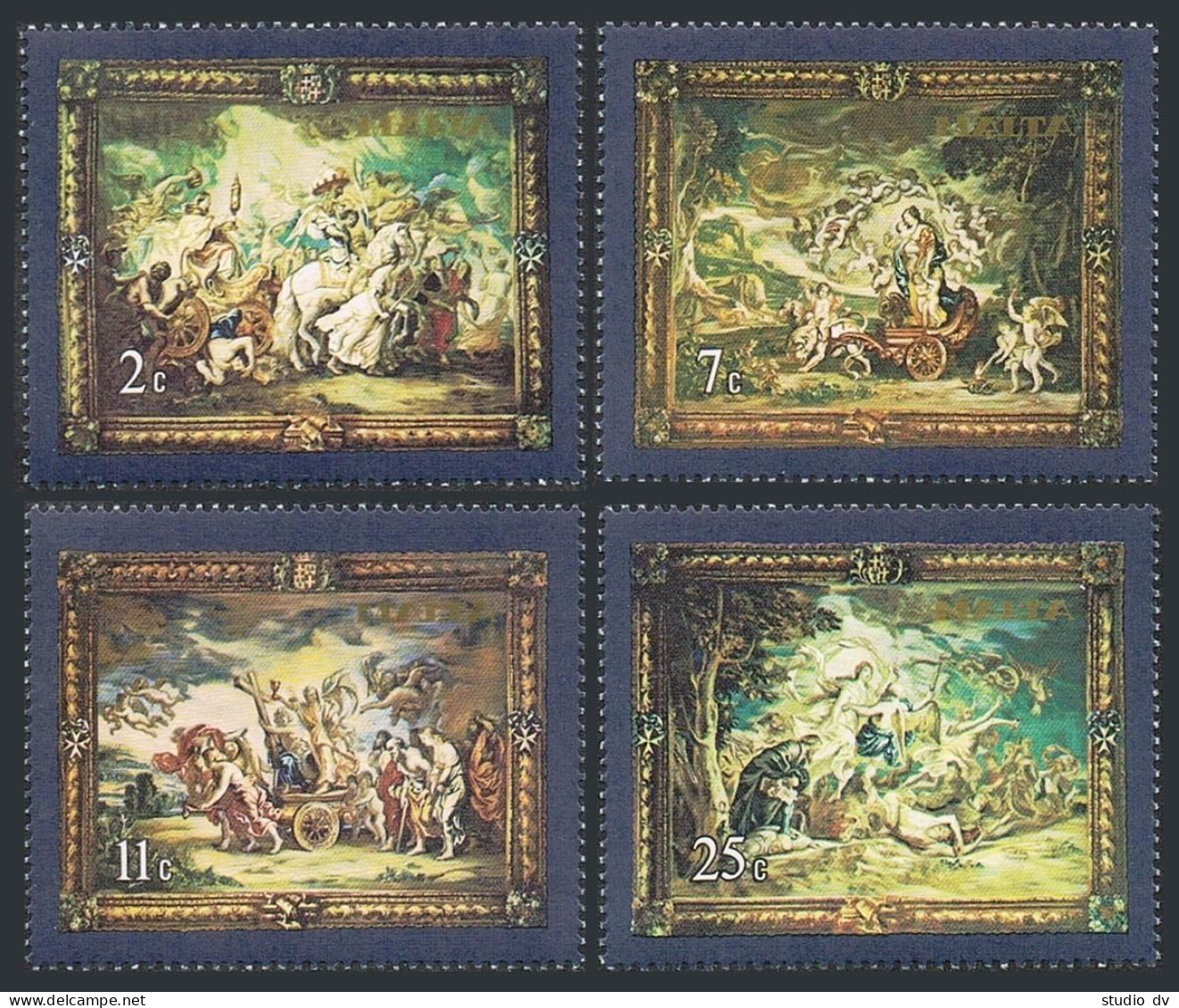 Malta 530-533, MNH. Michel 562-565. Flemish Tapestries, Design By Rubens, 1979. - Malte