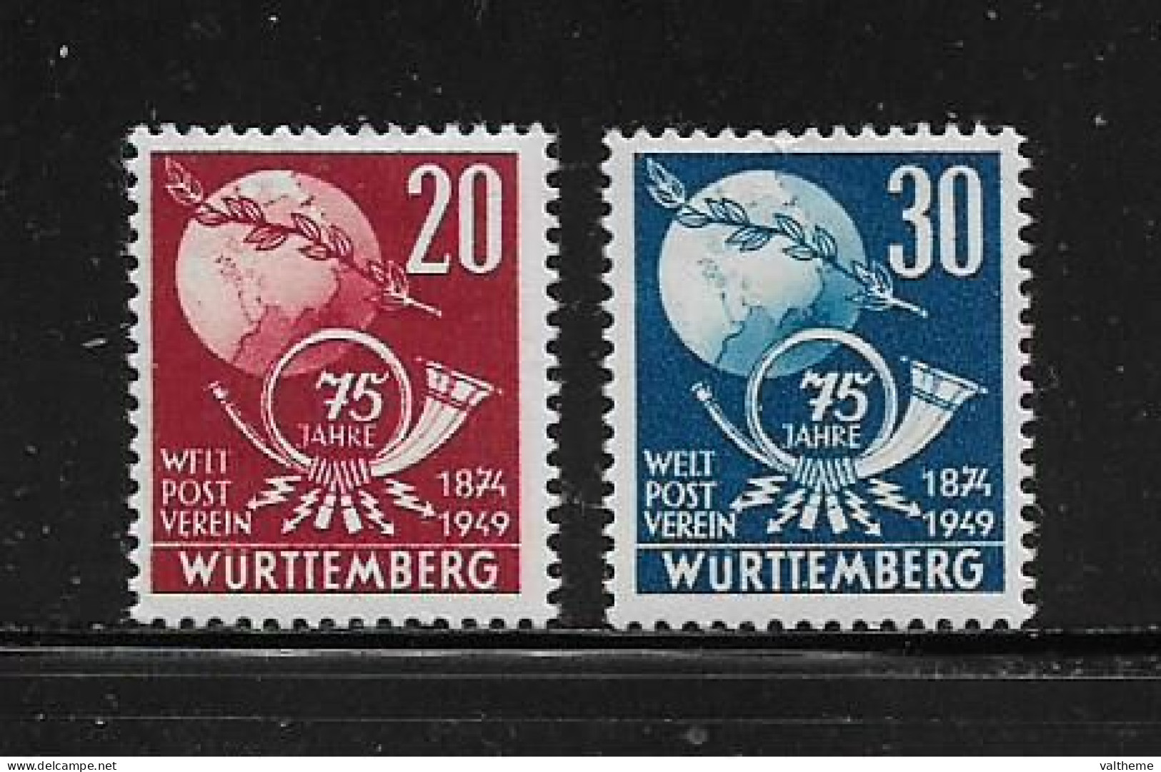 WURTEMBERG    ( DIV - 422 )   1949   N° YVERT ET TELLIER   N°  51/52  N** - Württemberg