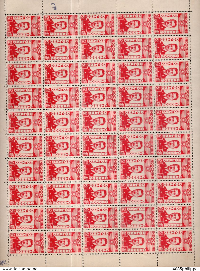 INDOCHINE Timbres-poste N°275** X 50 Neufs Sans Charnières Emis Sans Gomme TB Cote : 62€50 - Ongebruikt