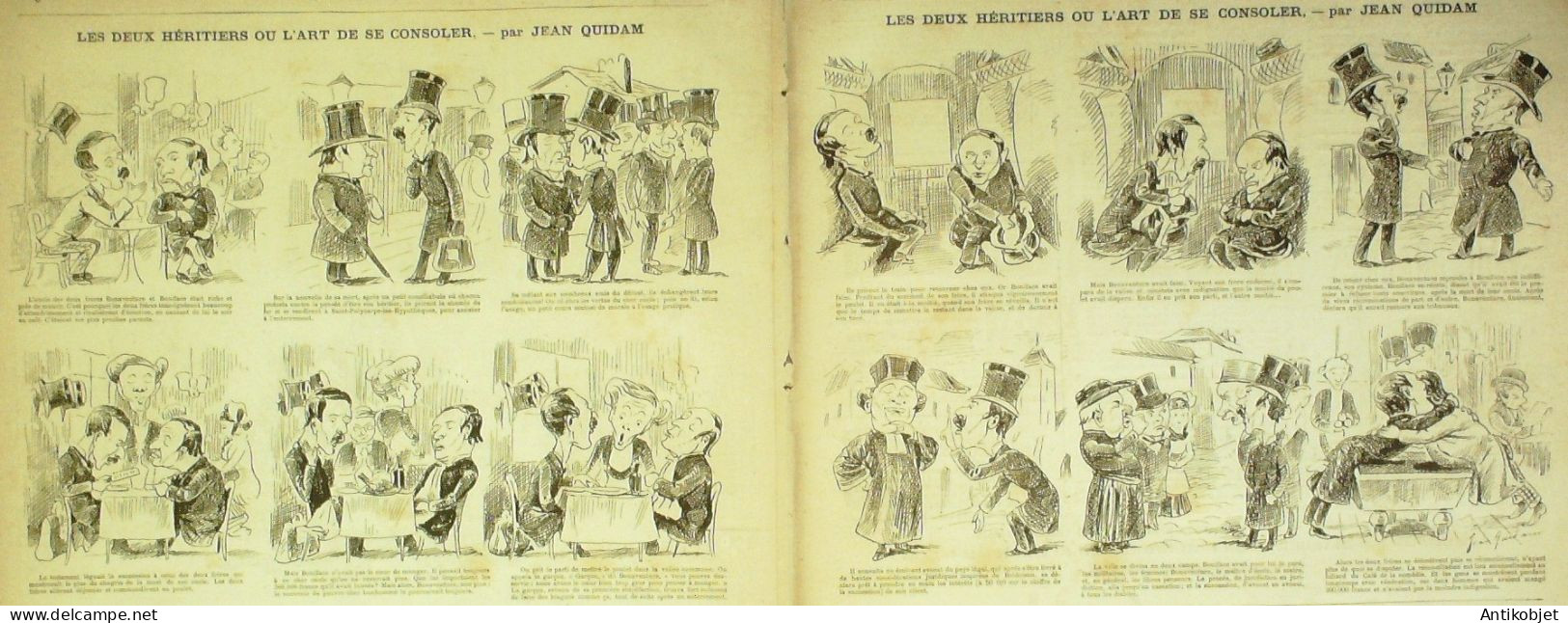 La Caricature 1881 N°  54 En Carnaval Loys Calendrier Robida - Magazines - Before 1900