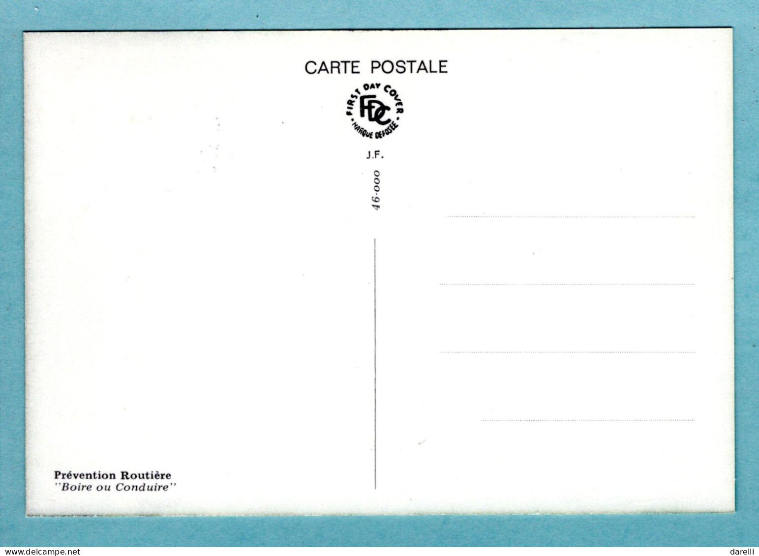 Carte Maximum 1981 - Boire Ou Conduire - Campagne Pour La Sécurité Routière - YT 2159 - Paris - 1980-1989