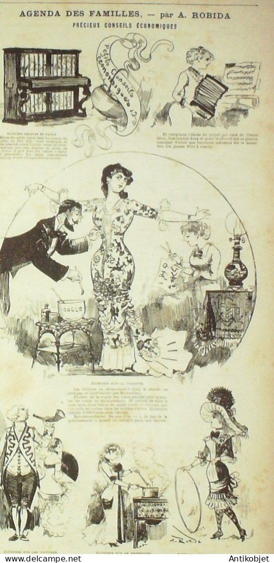 La Caricature 1881 N°  55 Agenda Des Familles Robida Les Parisiennes Loys Draner - Magazines - Before 1900