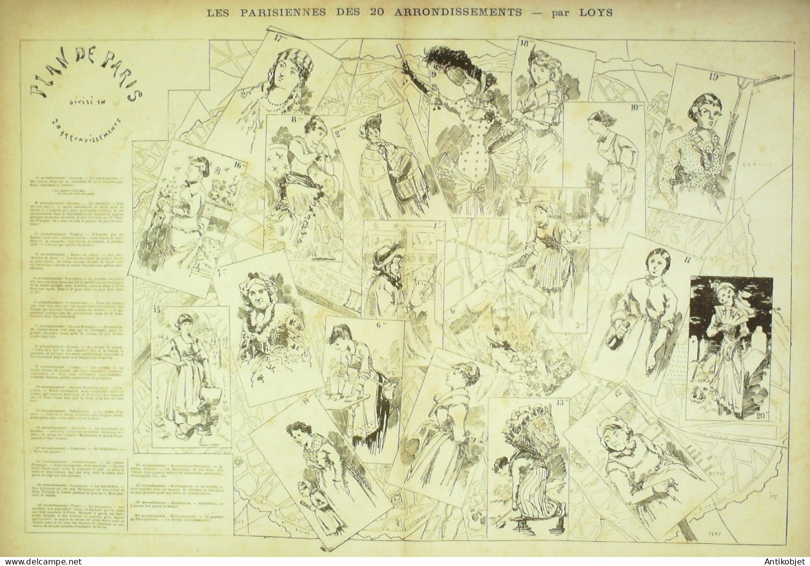 La Caricature 1881 N°  55 Agenda Des Familles Robida Les Parisiennes Loys Draner - Revues Anciennes - Avant 1900