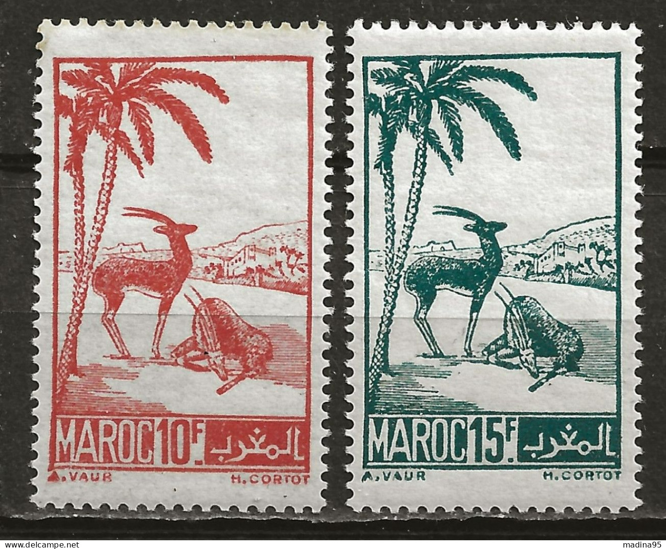 MAROC Colo:, *, N° YT 234 Et 235, Ch., TB - Unused Stamps