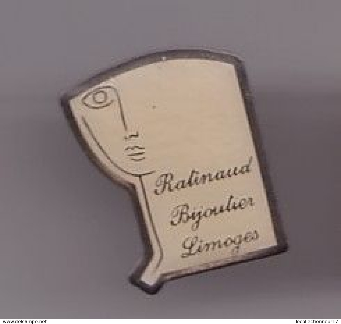 Pin's Ratinaud Bijoutier à Limoges Visage Femme Réf 1591 - Städte