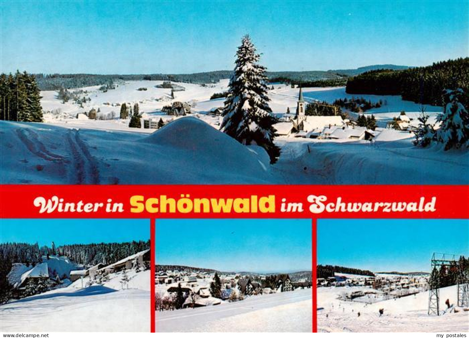 73926934 Schoenwald_Schwarzwald Winterpanorama Teilansichten - Sonstige & Ohne Zuordnung