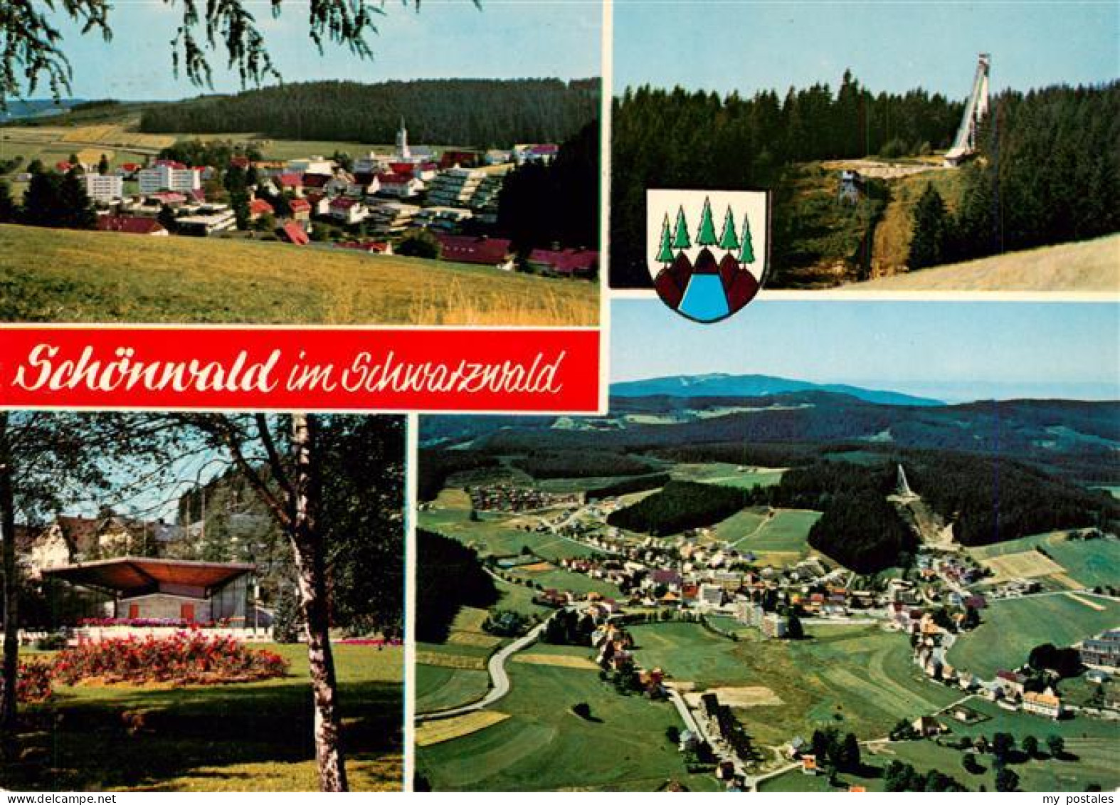 73926933 Schoenwald_Schwarzwald Panorama Sprungschanze Park Fliegeraufnahme - Sonstige & Ohne Zuordnung