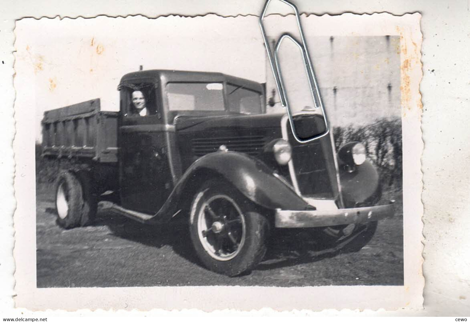 PHOTO  AUTO VOITURE CAMION ANCIEN A IDENTIFIER - Cars