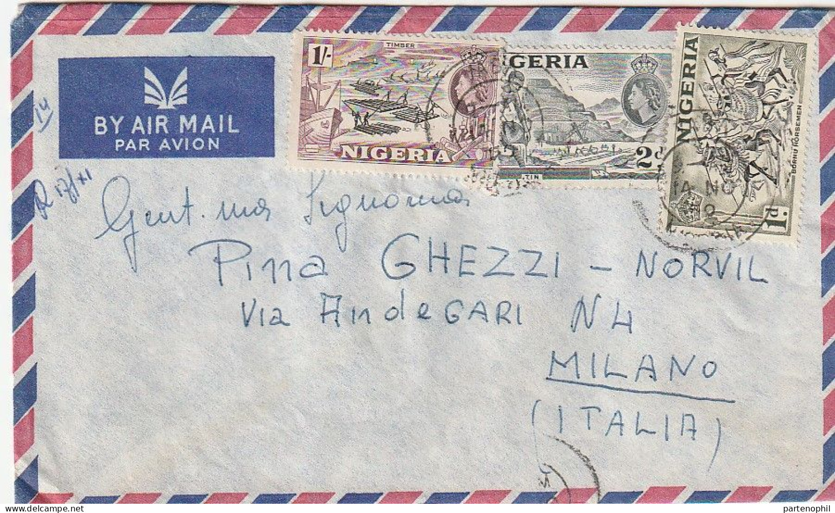 Nigeria 1959 -  Postgeschichte - Storia Postale - Histoire Postale - Nigeria (...-1960)