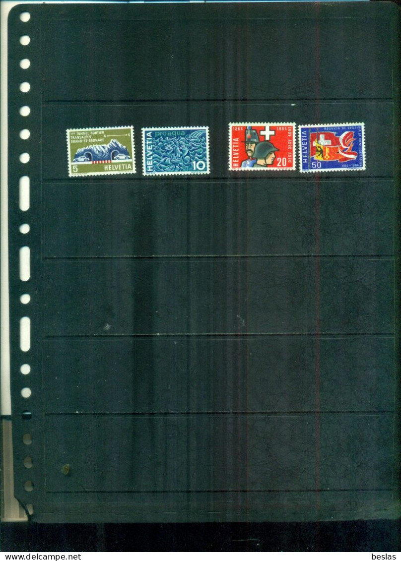 SUISSE SERIE DE PROPAGANDE 64  4 VAL NEUFS A PARTIR DE 0.60  EUROS - Unused Stamps