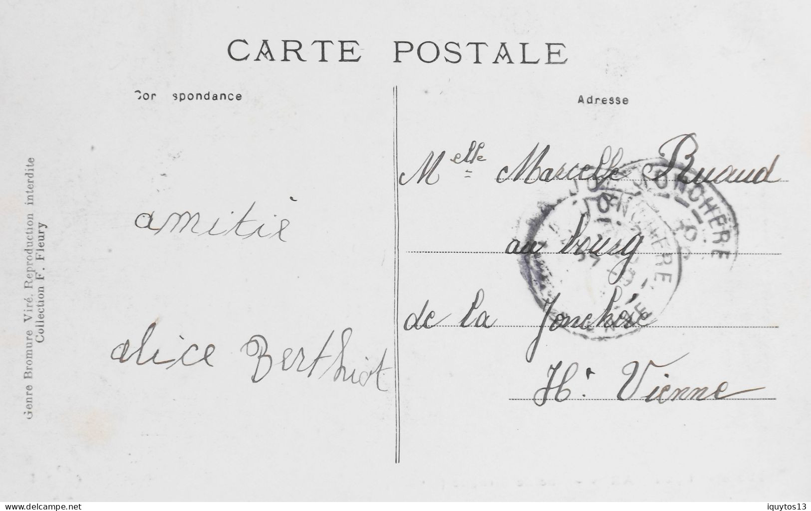 CPA. [75] > TOUT PARIS > N° 799 Bis - Rue De Birague - (IVe Arrt.) - 1909 - Coll. F. Fleury - TBE - District 04