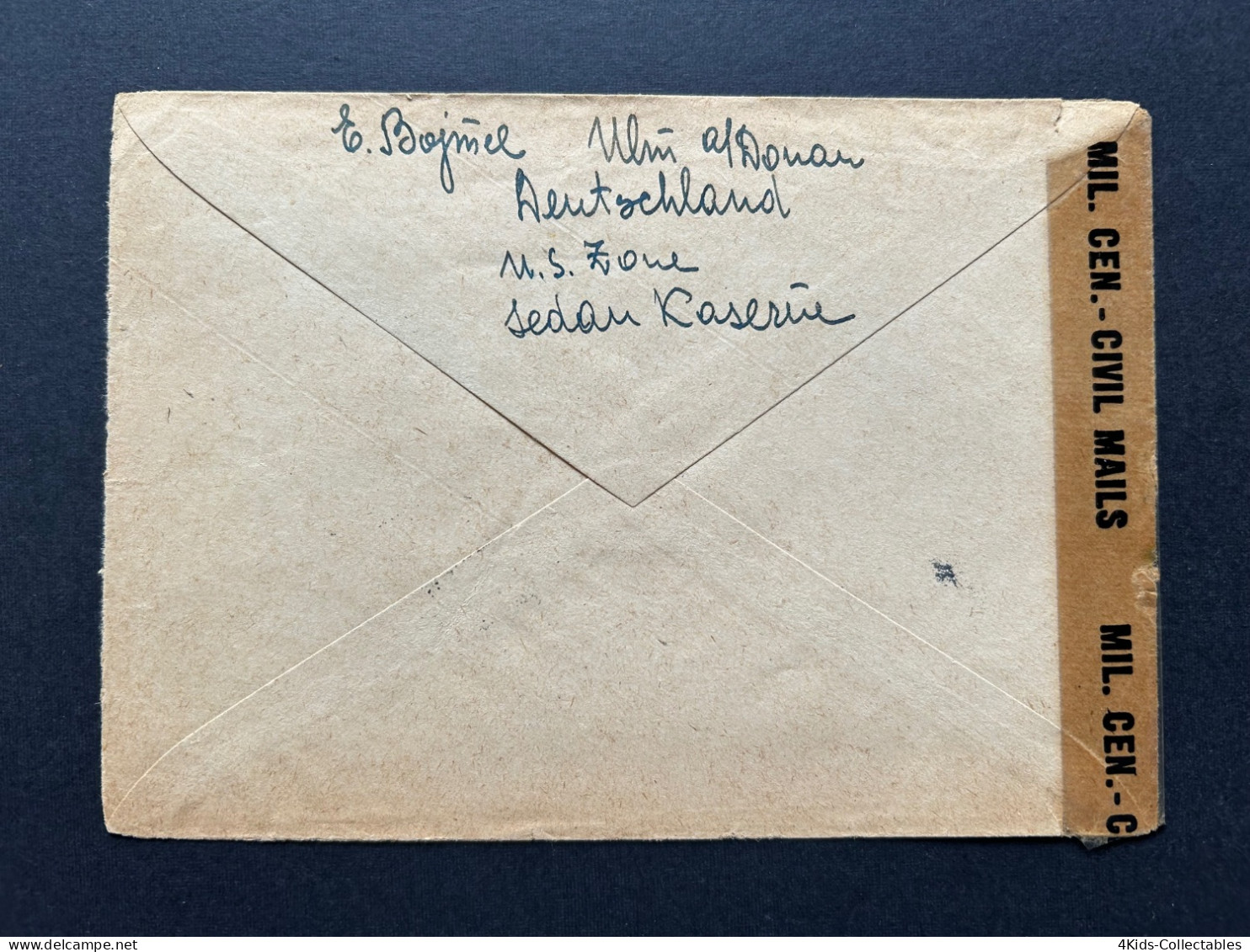 GERMANY 1946 Censored Cover From ULM To Federation Of POLISH JEWS Of USA - Postwaardestukken