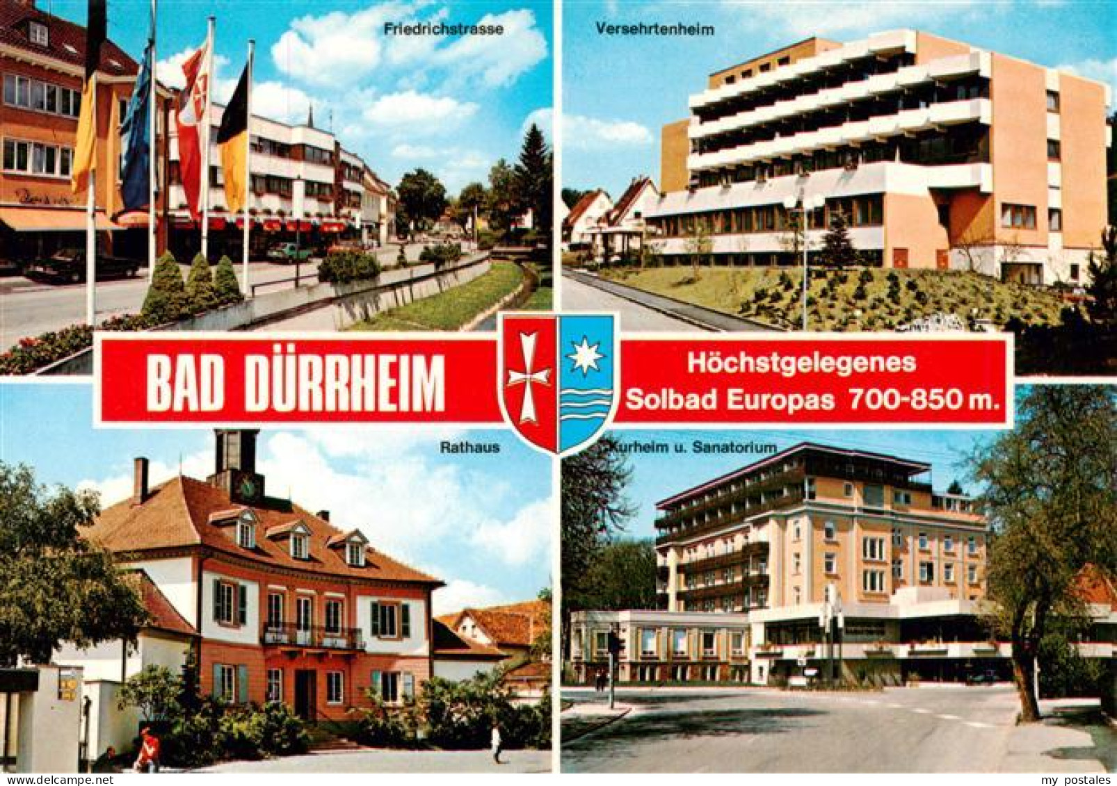 73926863 Bad_Duerrheim Friedrichstrasse Versehrtenheim Rathaus Kurheim Sanatoriu - Bad Duerrheim