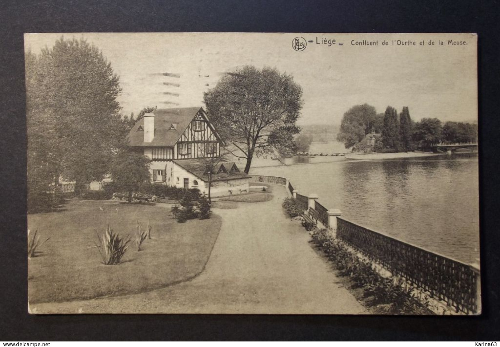 België - Belgique - Liège - Luik - Confluent De L'Ourthe Et De La Meuse - Used Card 1921 - Liege