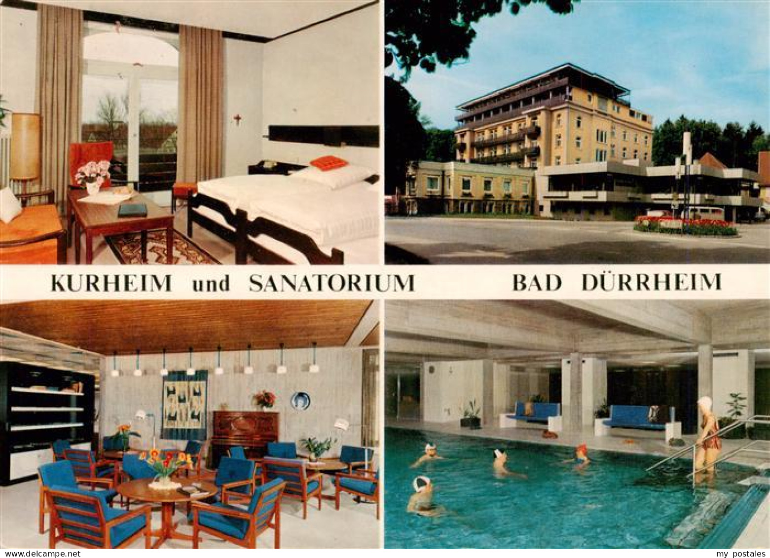 73926860 Bad_Duerrheim Kurheim Und Sanatorium Gastraum Zimmer Hallenbad - Bad Duerrheim