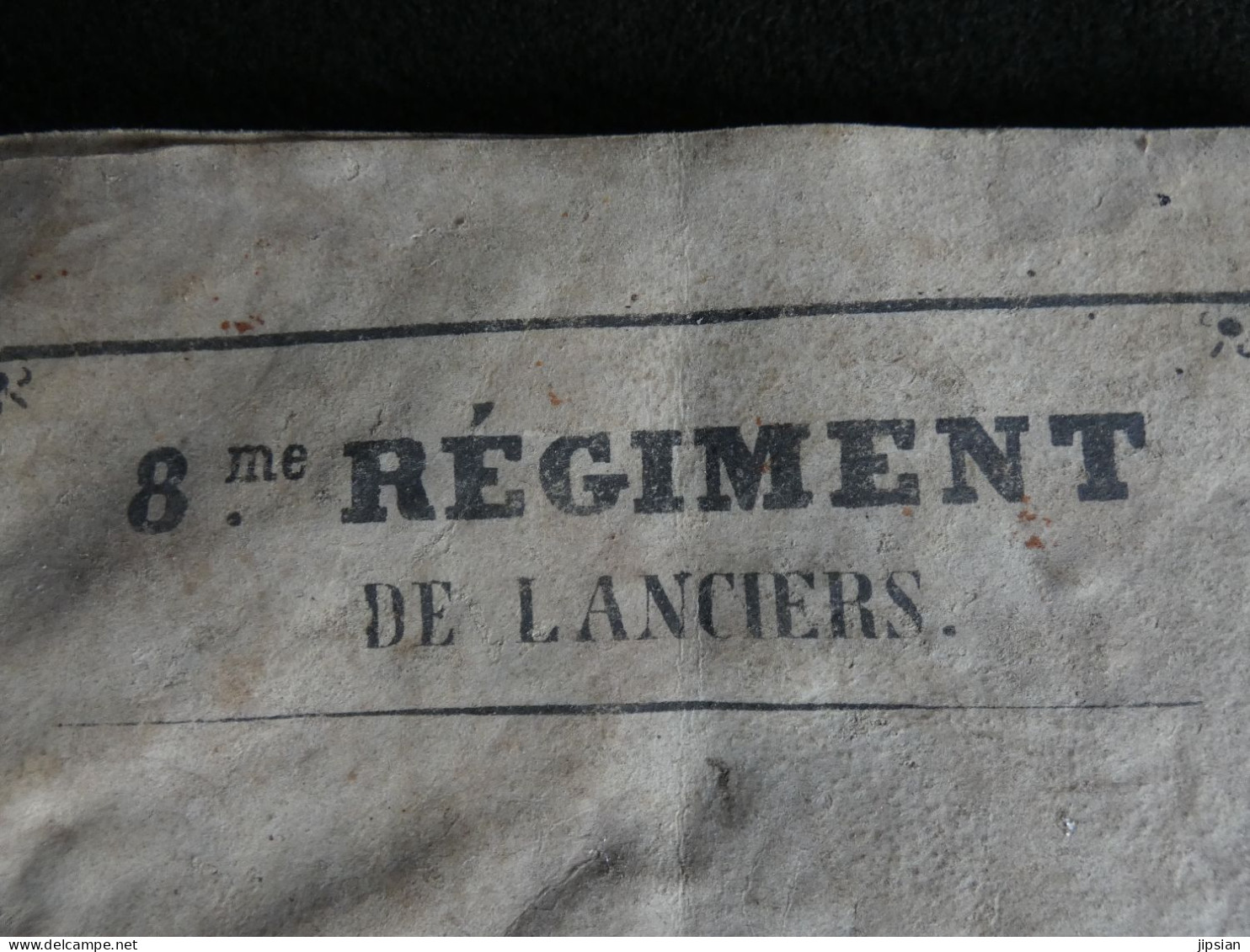 Livret Homme De Troupe 1846 Clermont Ferrand 8ème Régiment De Lanciers Couvertures En Parchemin Velin -- Z1 - Documenti