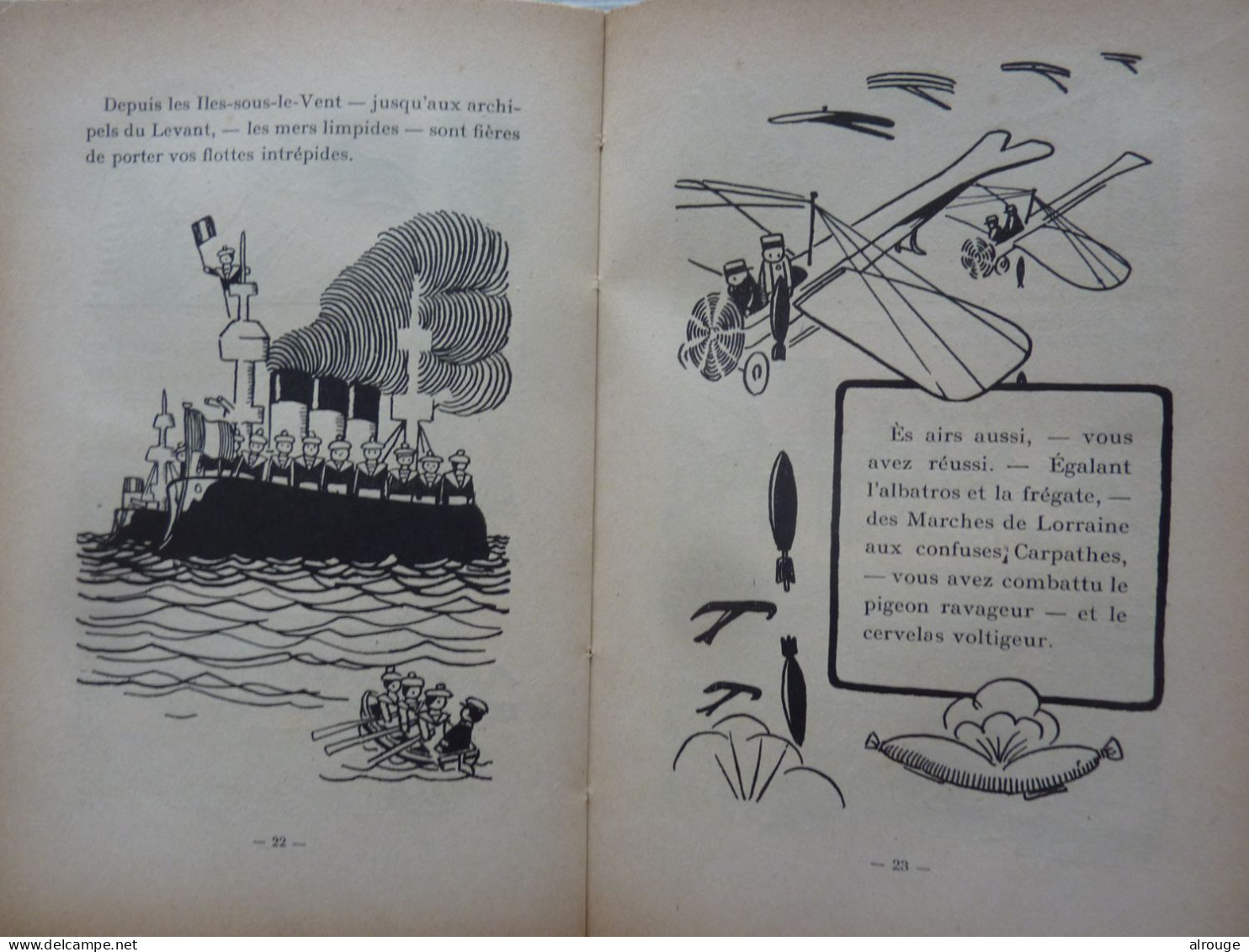 La Geste Héroïque Des Petits Soldats De Bois Et De  Plomb, Georges Auriol, 1915, Dessins D'André Hellé - 1901-1940